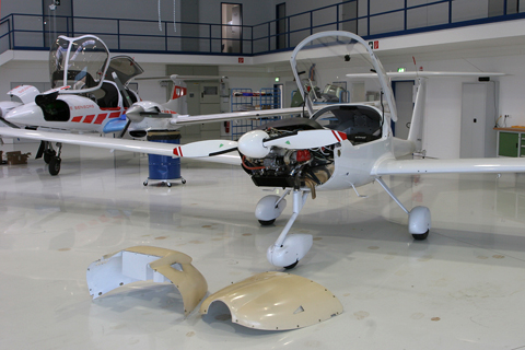 With the wings on, the aircraft are towed to the next hangar for systems assembly. Most of the basic framework for the electrics, as well as the G1000 suite, had already been fitted during structural assembly