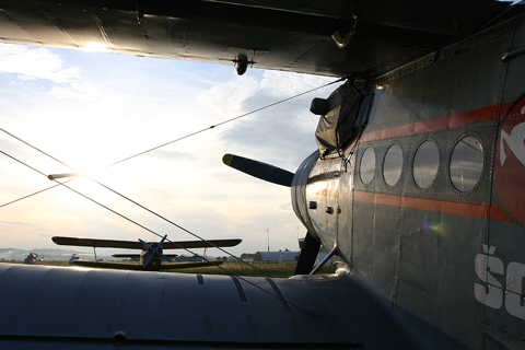 Looking across to DIZ after a busy flying day. Despite looking far better on the exterior than MKK, for the duration of its stay at Lučko DIZ was continually plagued by engine problems