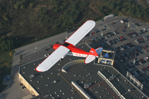 Going shopping. Diving away from us above King's Cross, one of the largest shopping centers in Zagreb