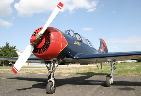 The owner's former Yak-52. Now flying in Portugal as RA-3466K with a four-ship aerobatic team