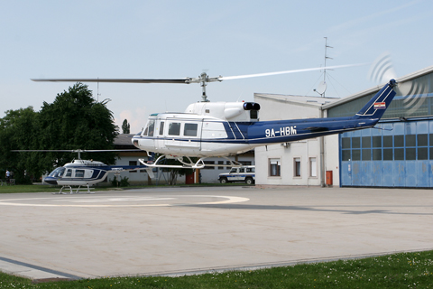 Lifting off with a company B.206B-3 in the background warming up. Both helos were on the invited list