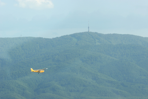 DMJ on our left again - after a brief fast pass to our right - with the Sljeme TV and radio tower visible in the distance