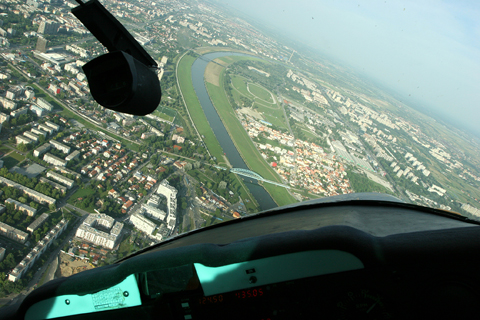 Strafing the railbridge :). Though DMM is no WW2 fighter, the bridge was indeed a valid target during WW2, here recrated in a dramatic (irony) dive on a dull afternoon (myself)
