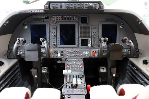 First up is the Italian beauty, the Piaggio P-180 Avanti II. Unfortunately it was not plugged into a GPU when I visited...