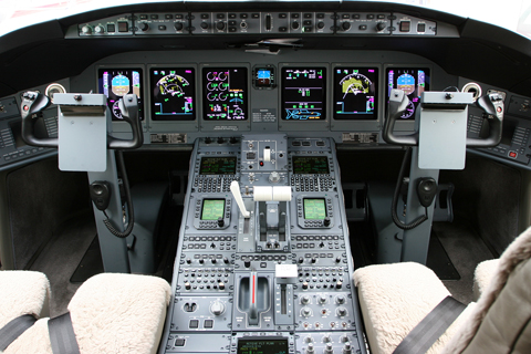 A lot of glass and class :). The impressive Bombardier GlobalExpress XRS was the largest bizjet at the show (alongside the Falcon 7X)