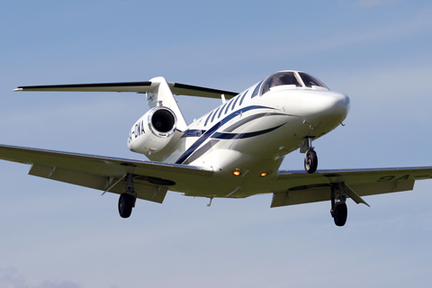 Owned by Varaždin-based WinAir, this Cessna CitationJet CJ2+ was the only bizjet performer at the show, finishing its display with a few very un-bizjet-like low passes
