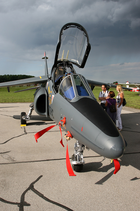 The sleek and curvy Dassault-Dornier AlphaJet E. What a beautiful machine!