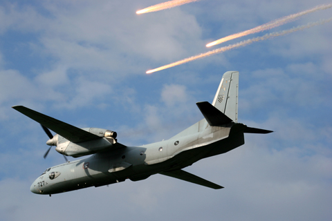 Though not part of the aircraft's standard equipment, flare packs have been retrofitted to the CroAF's two An-32s during maintenance a couple of years back
