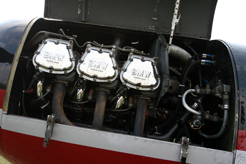 Your M5 can now go and cower in the corner :). Actually a licence built version of Lycoming's geared GO-485 engine, this hefty bundle produces 275 HP for takeoff and 245 continuous