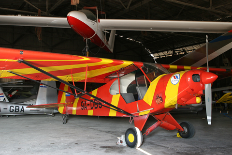 Last in, first out is 9A-DBS, the subtle Super Cub of AK Zagreb. Used exclusively for towing gliders, DBS has seen hundreds - if not thousands - of landings