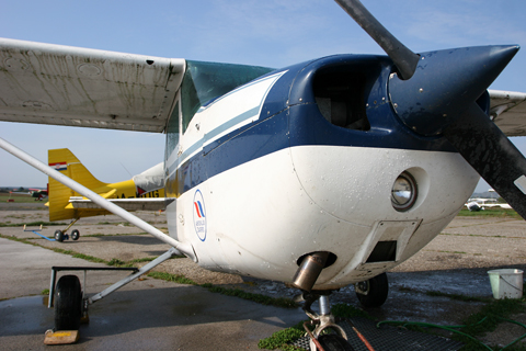 Contrast; a definition :). While Dean started on the left wing, I got to grips with the cowl and soon got it glowing