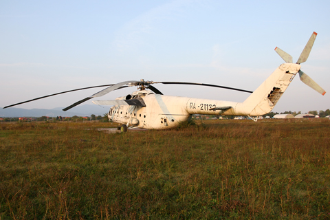 A week ago, RA-21132 was looking a lot worse for wear. The fabric covering the vertical stabiliser was torn off, while nationalistic and pointless graffiti dealt a further blow to the dignity of this fascinating machine