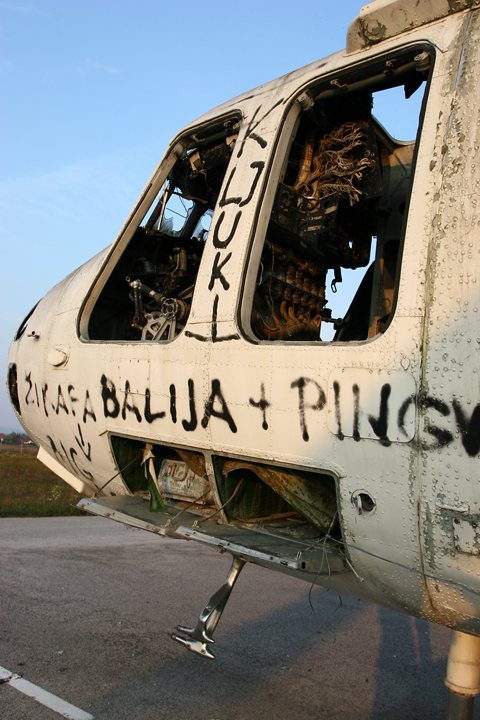 Inviting, but I decided not to clamber aboard. The military might have some objections and given the state on board, I didn't want to risk falling over - or through - somethine. Pictured are the pilot's and one of two flight engineer stations