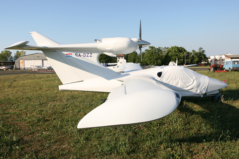 Quite an oddly-shaped aircraft in profile view :)