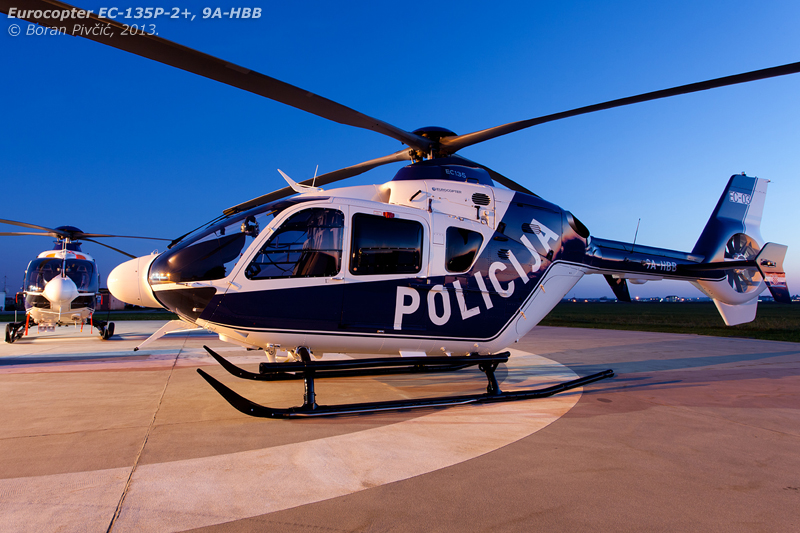 Cooling down after the delivery ceremony in the company of 9A-HBA. Originally flying under a Spanish flag and temporary reg - EC-030, still partially visible on the tail - HBB was "rebranded" into its Croatian identity within seconds of the rotors stopping.